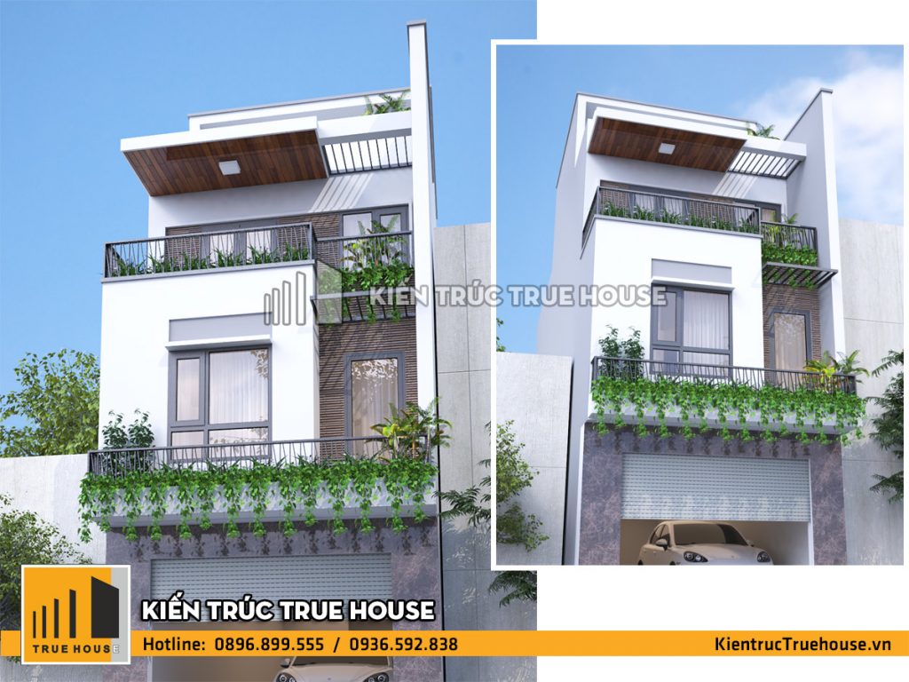 Thiet ke nha 4 tang mat tien 5m hien dai khu tai dinh cu Vinhomes Imperia Hai Phong